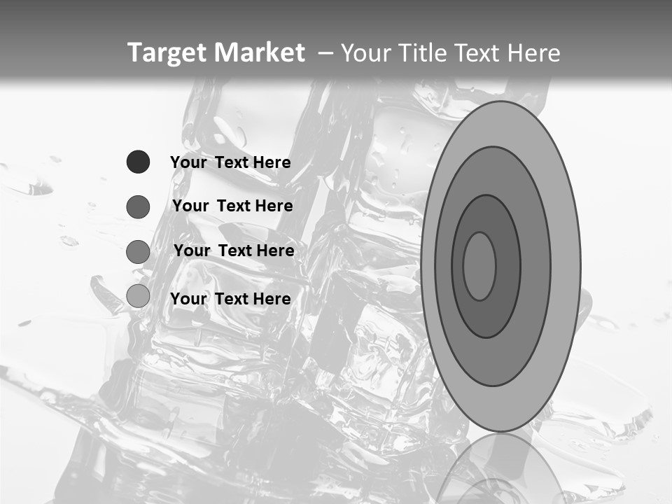 Refreshing Rocks Ice PowerPoint Template