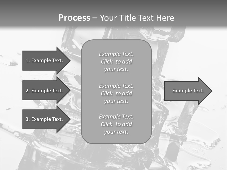 Refreshing Rocks Ice PowerPoint Template