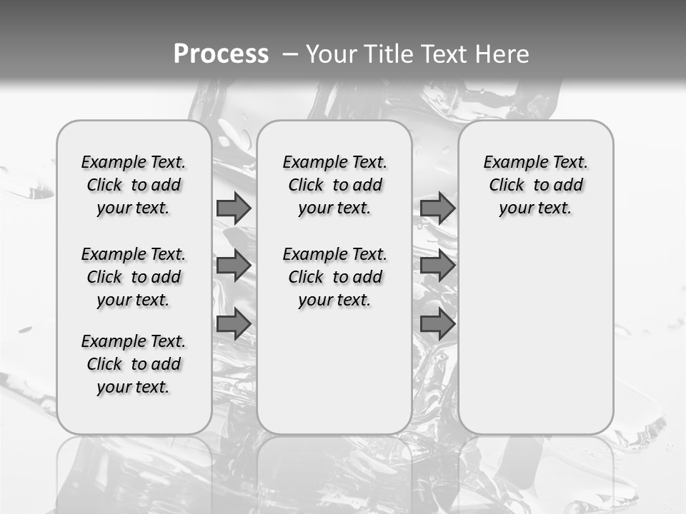 Refreshing Rocks Ice PowerPoint Template