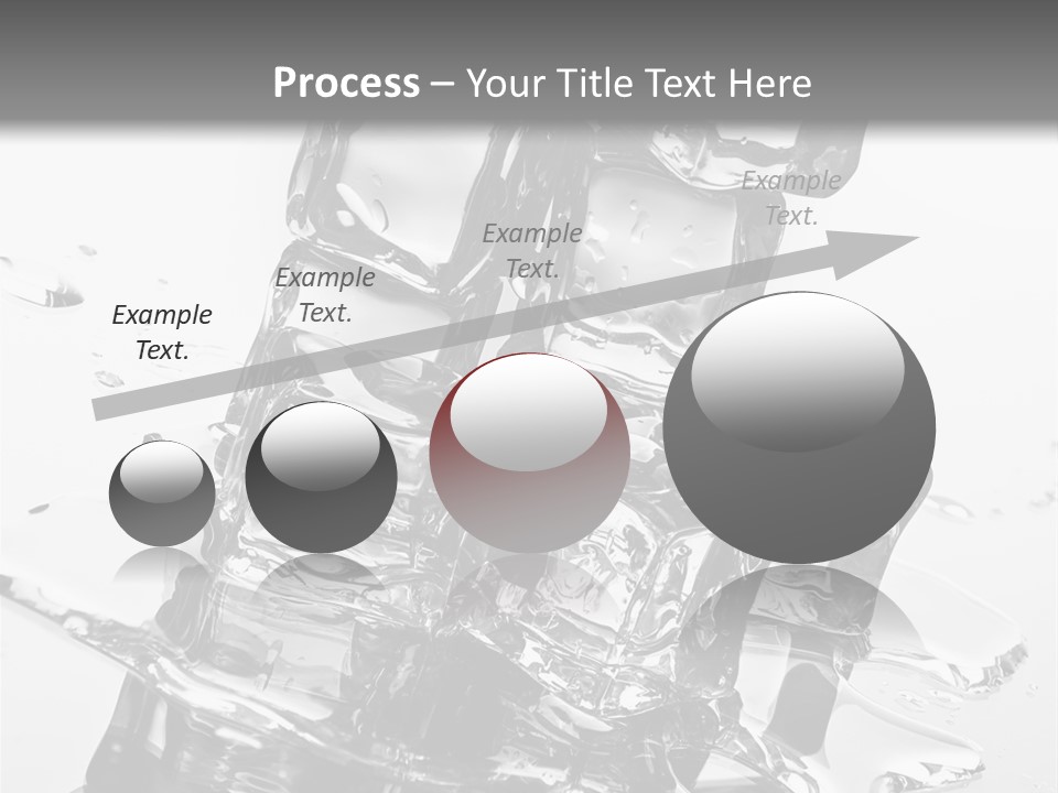 Refreshing Rocks Ice PowerPoint Template