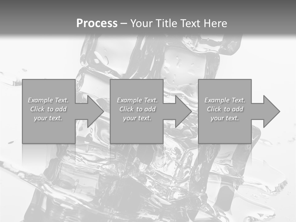 Refreshing Rocks Ice PowerPoint Template