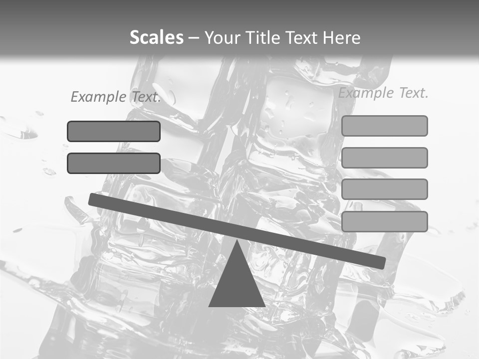 Refreshing Rocks Ice PowerPoint Template