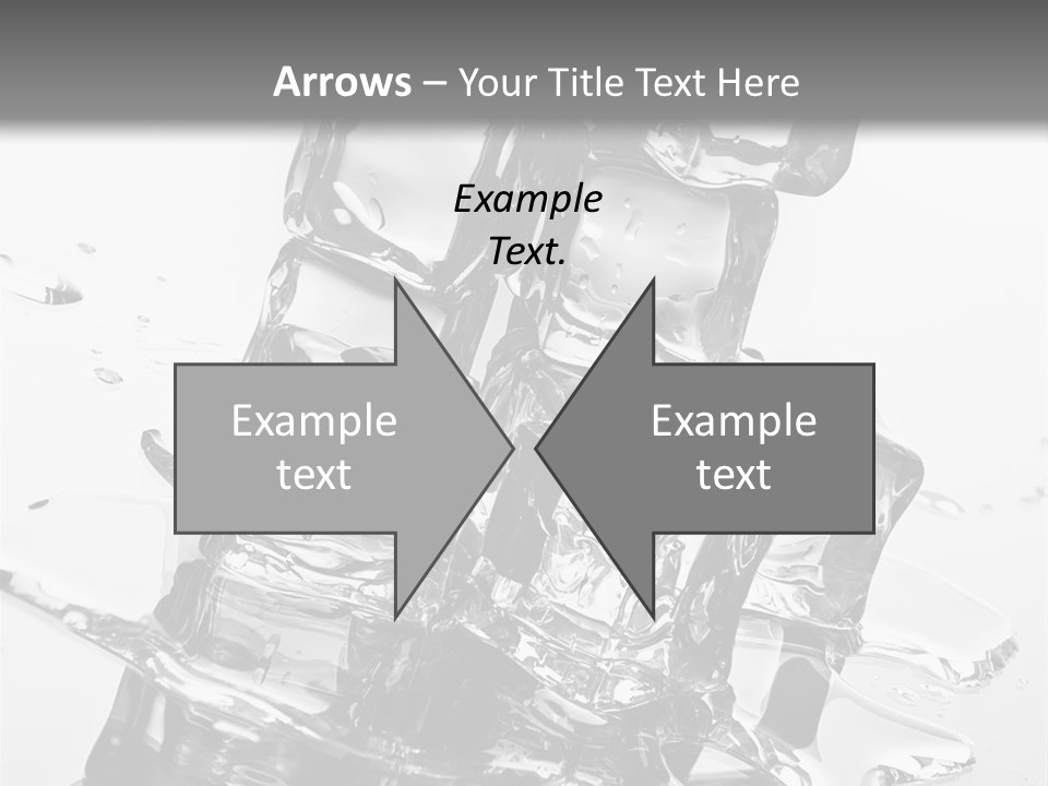 Refreshing Rocks Ice PowerPoint Template