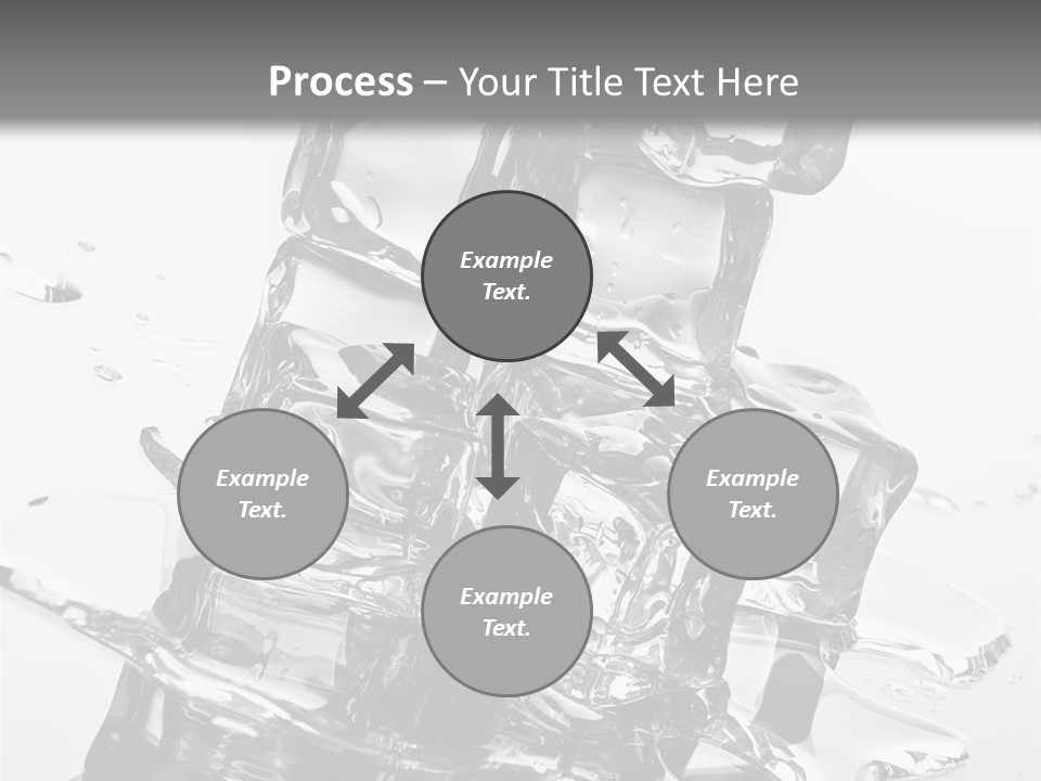 Refreshing Rocks Ice PowerPoint Template