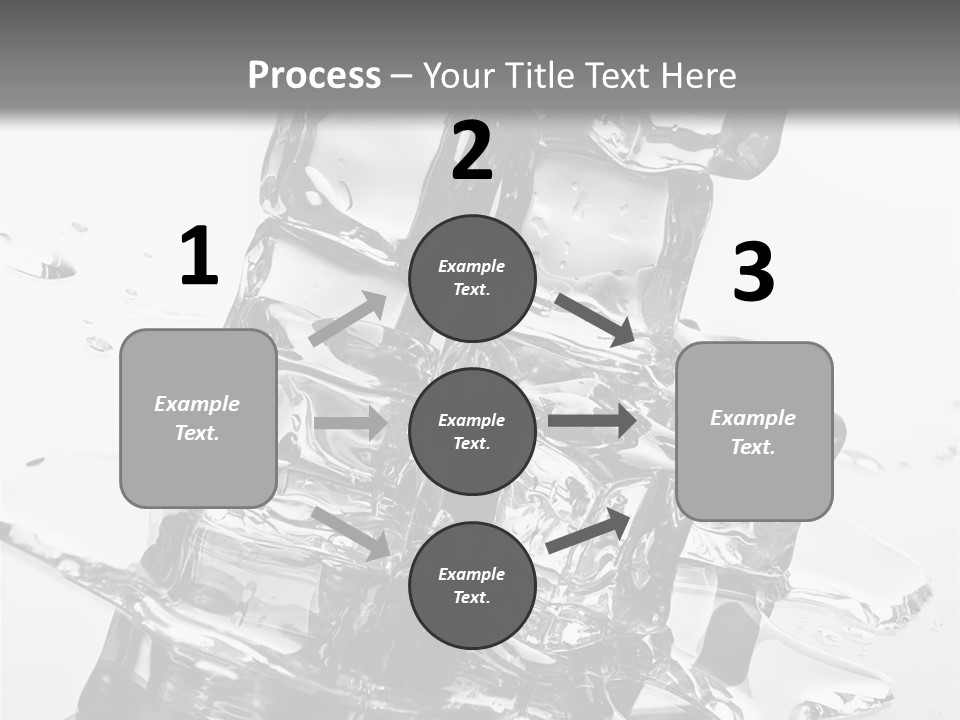 Refreshing Rocks Ice PowerPoint Template