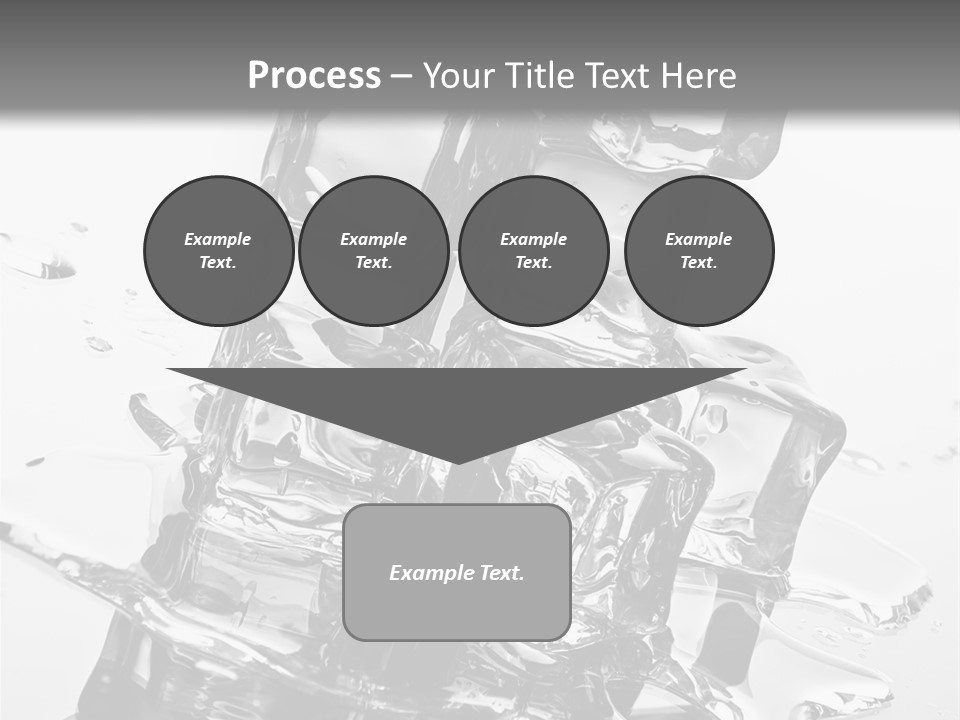 Refreshing Rocks Ice PowerPoint Template