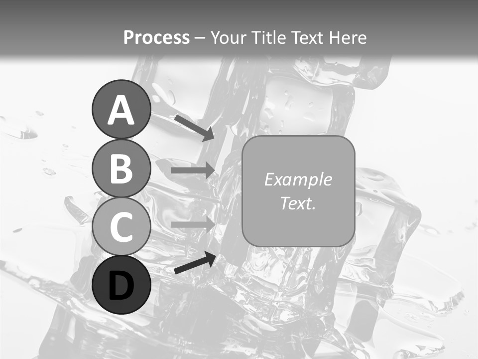Refreshing Rocks Ice PowerPoint Template