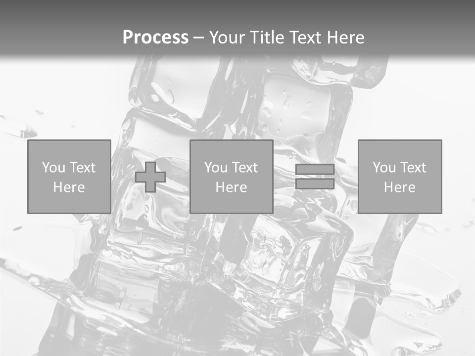 Refreshing Rocks Ice PowerPoint Template