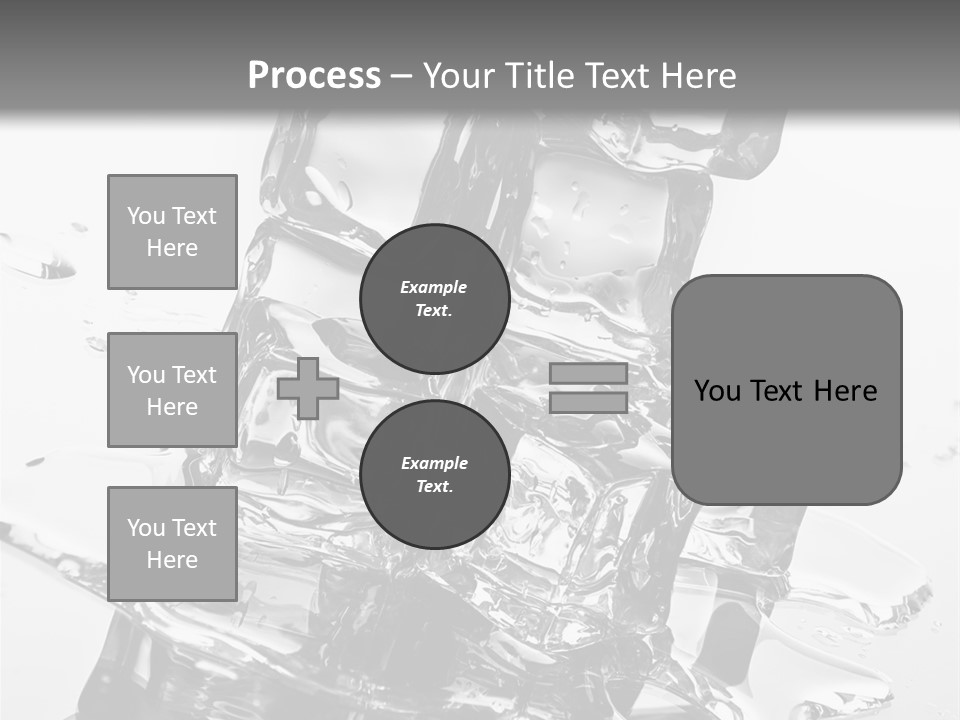 Refreshing Rocks Ice PowerPoint Template