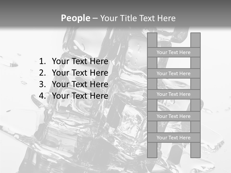 Refreshing Rocks Ice PowerPoint Template