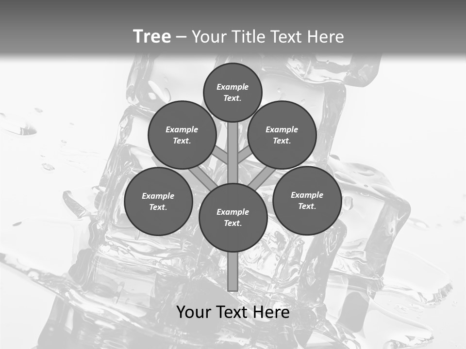 Refreshing Rocks Ice PowerPoint Template