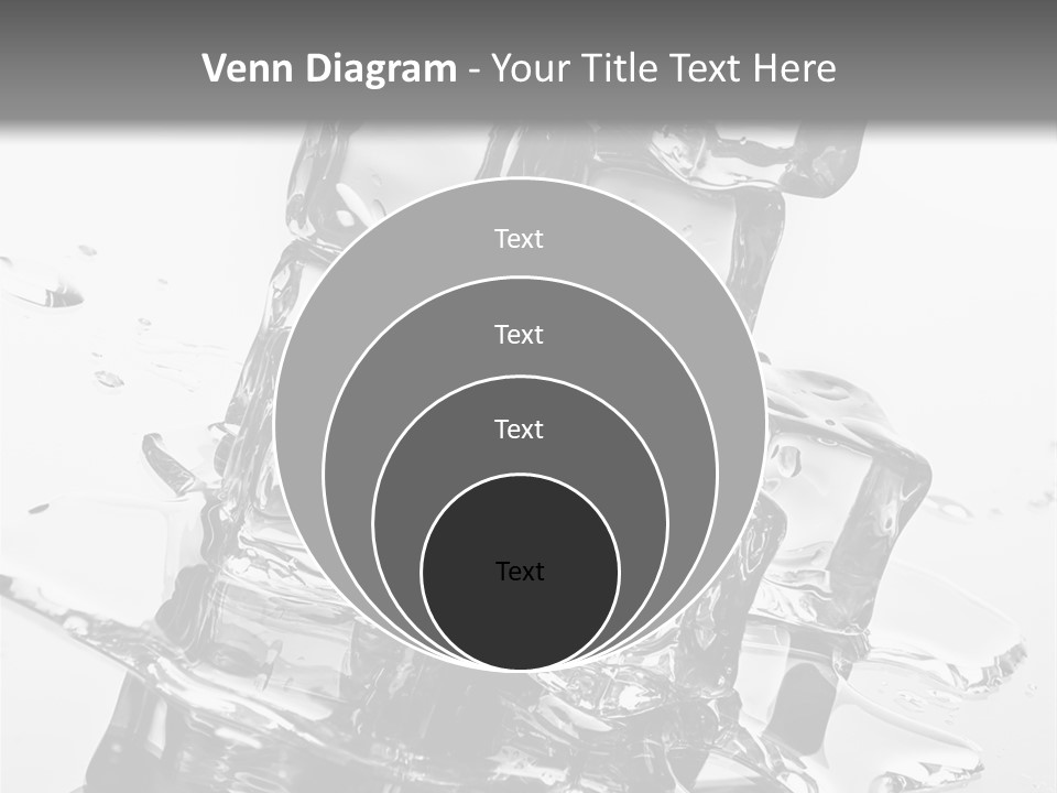 Refreshing Rocks Ice PowerPoint Template