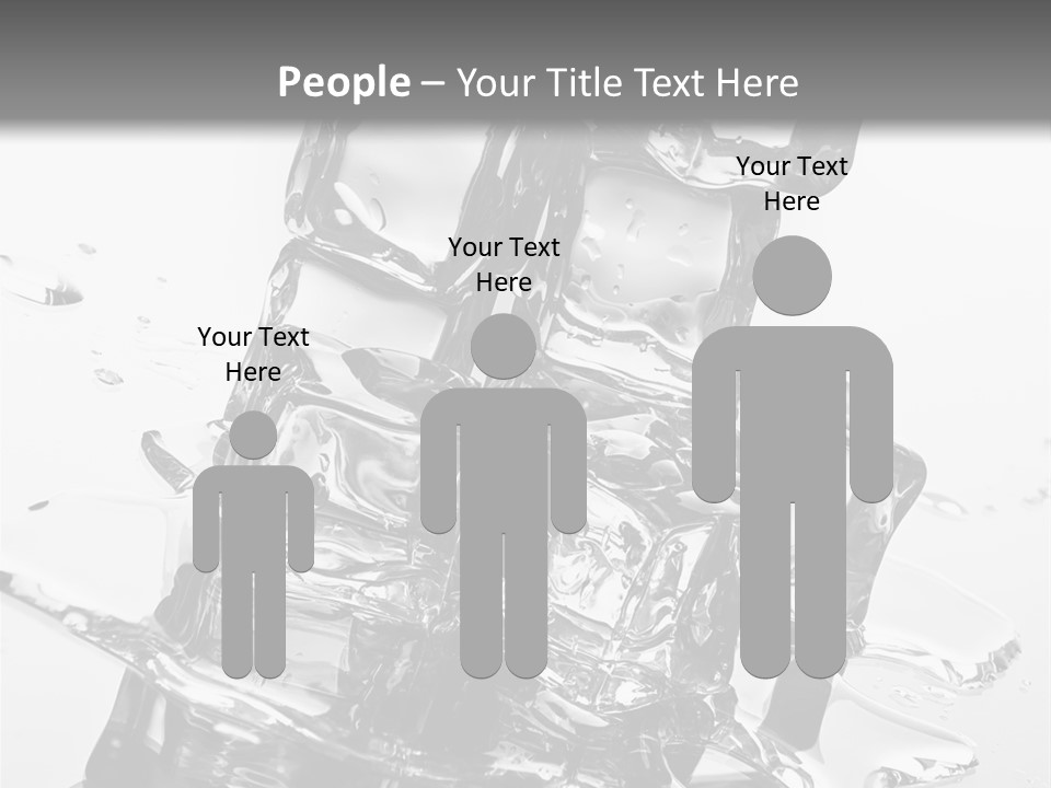 Refreshing Rocks Ice PowerPoint Template