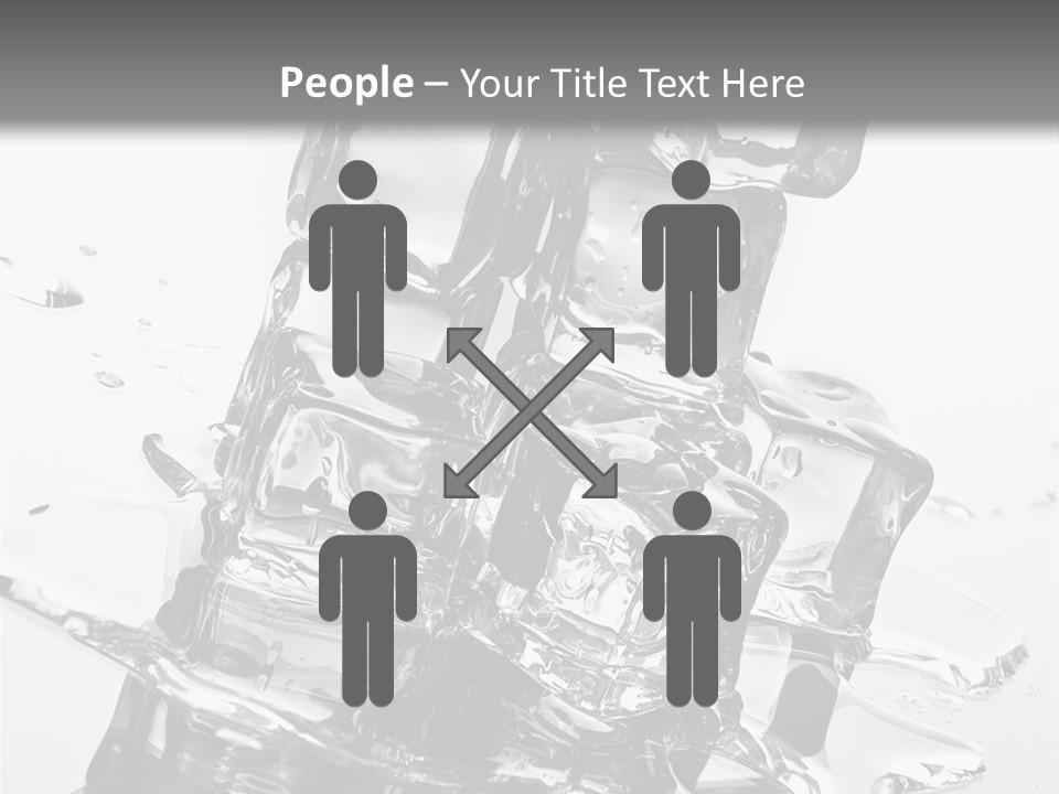 Refreshing Rocks Ice PowerPoint Template