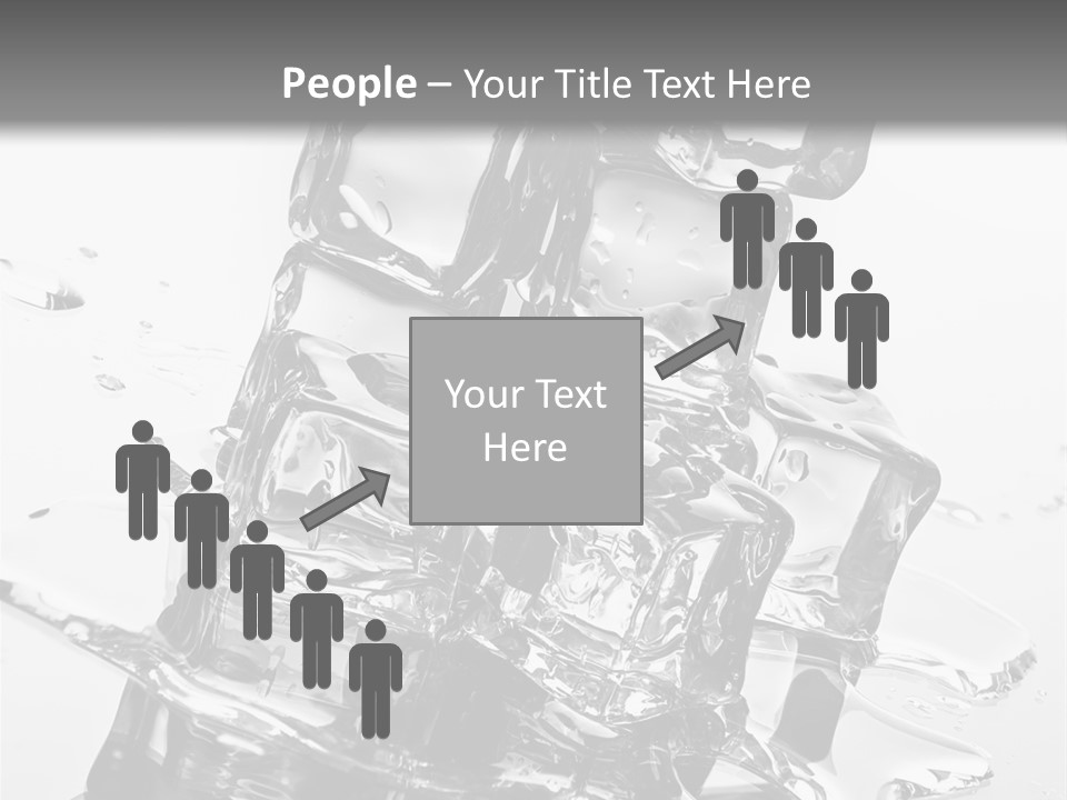 Refreshing Rocks Ice PowerPoint Template