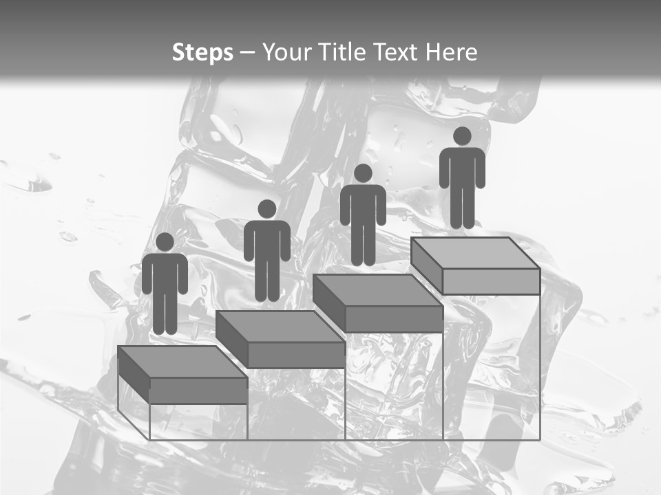 Refreshing Rocks Ice PowerPoint Template