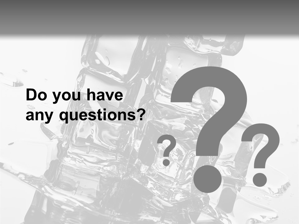 Refreshing Rocks Ice PowerPoint Template