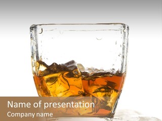 Alcohol Cold Beverage PowerPoint Template