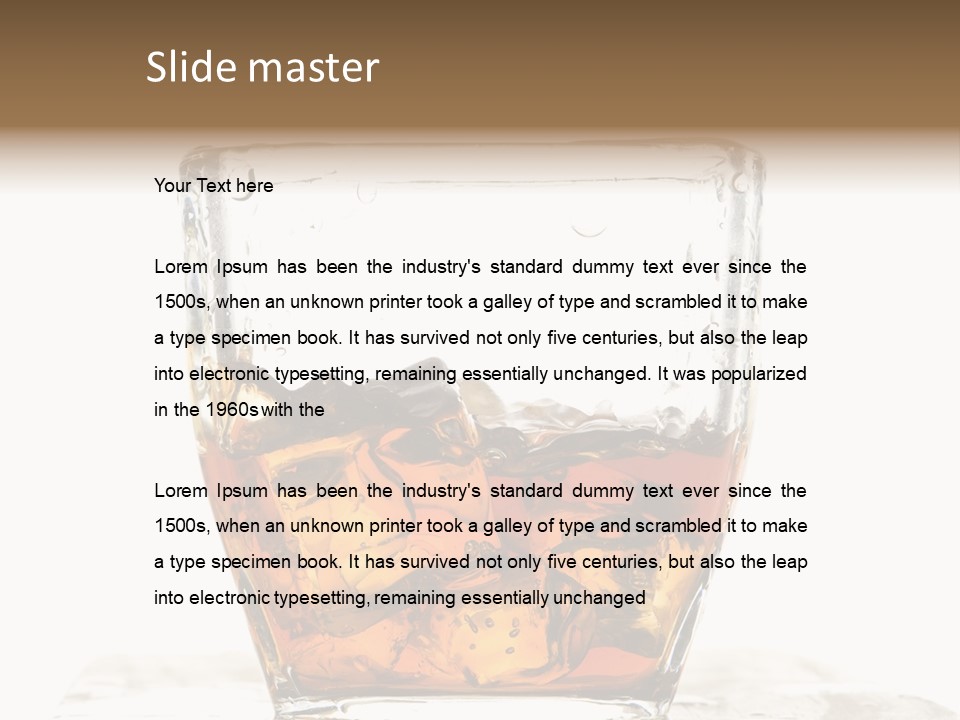 Alcohol Cold Beverage PowerPoint Template