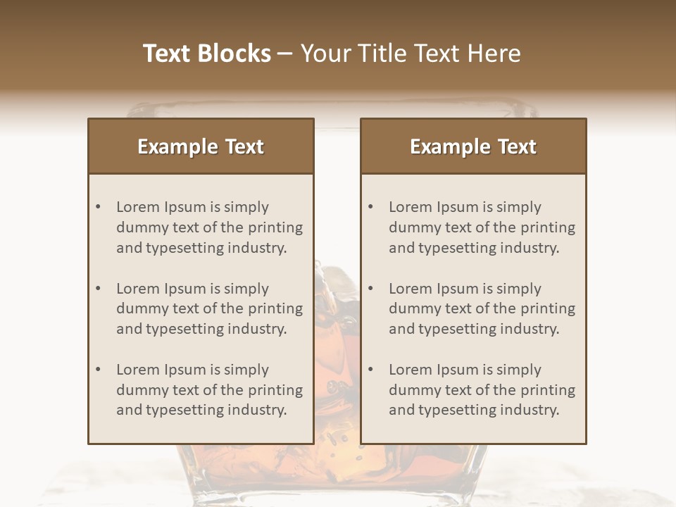 Alcohol Cold Beverage PowerPoint Template