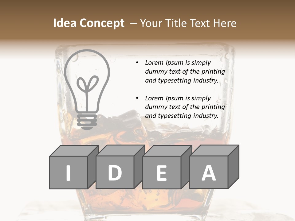 Alcohol Cold Beverage PowerPoint Template