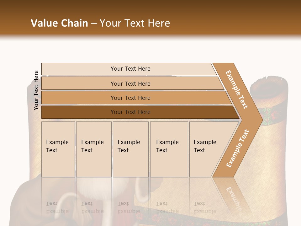 Gold Frame Santa PowerPoint Template