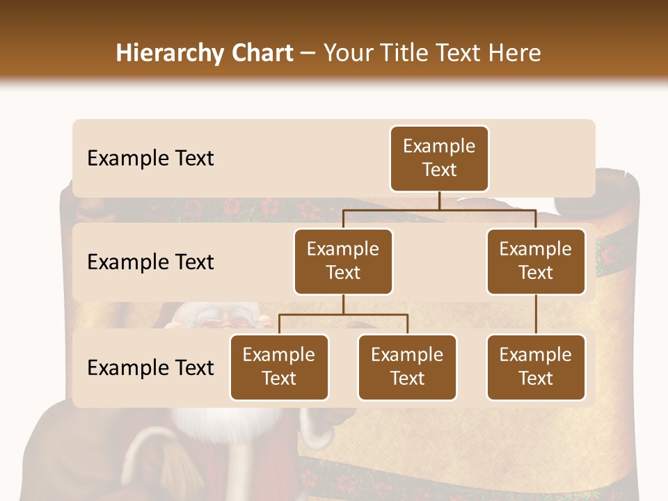 Gold Frame Santa PowerPoint Template