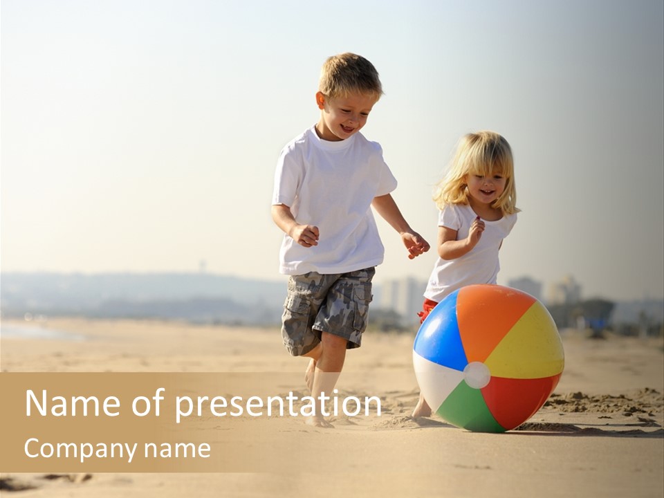 Smile Playful Beach PowerPoint Template