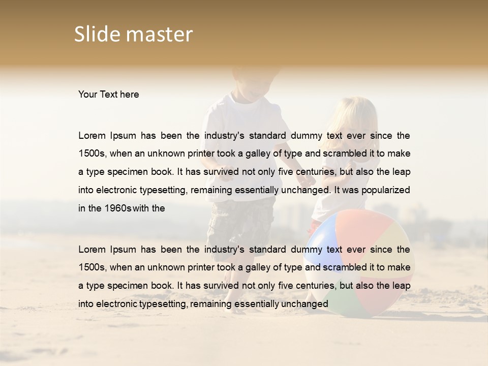Smile Playful Beach PowerPoint Template