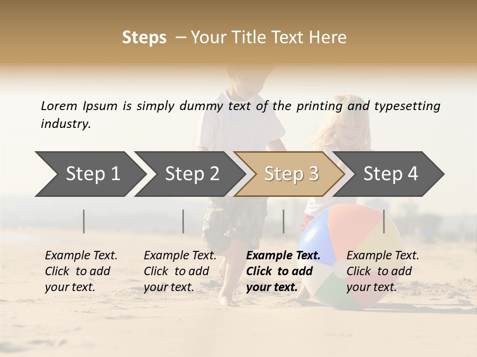 Smile Playful Beach PowerPoint Template