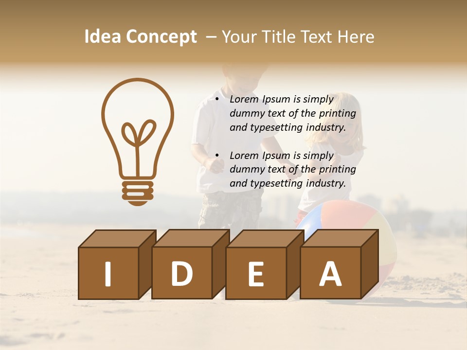 Smile Playful Beach PowerPoint Template