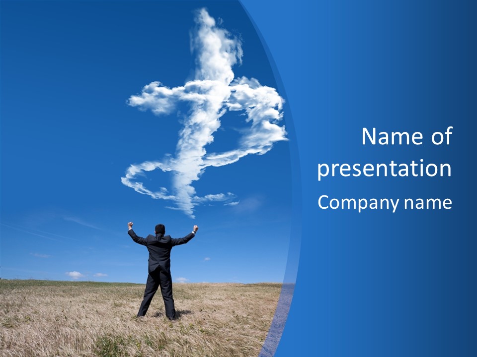 Celebration Winner Horizon PowerPoint Template