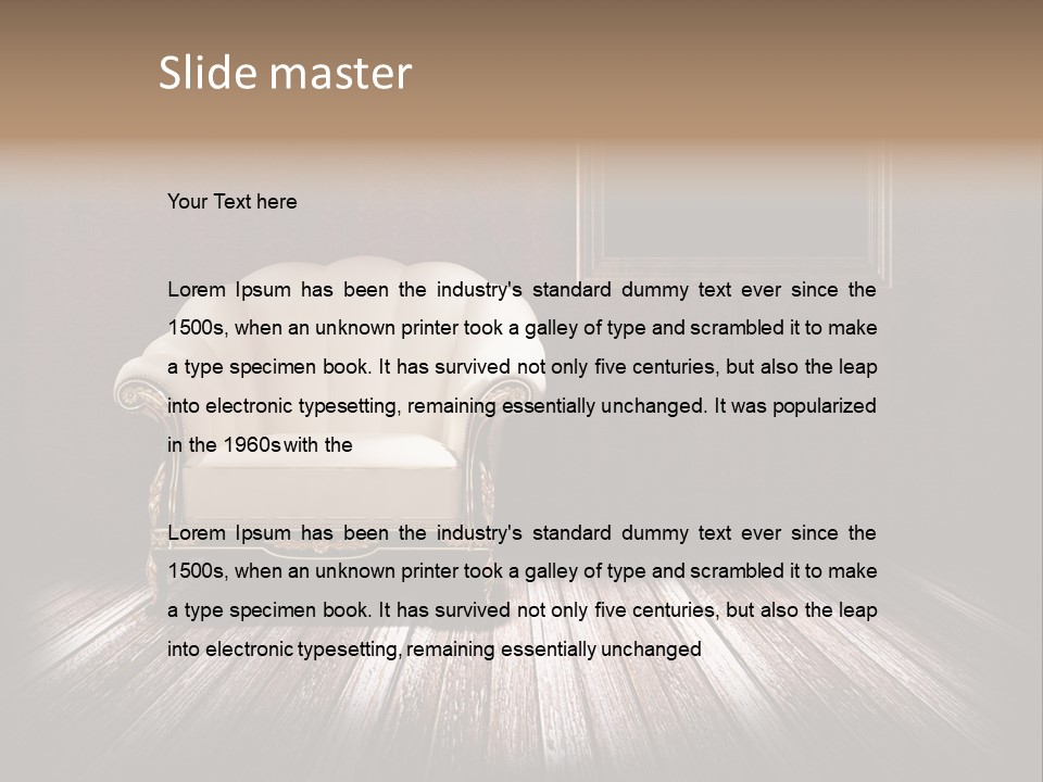 Wall Decorating Genuine PowerPoint Template