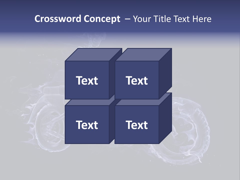 Bone Motorbike Horizontal PowerPoint Template