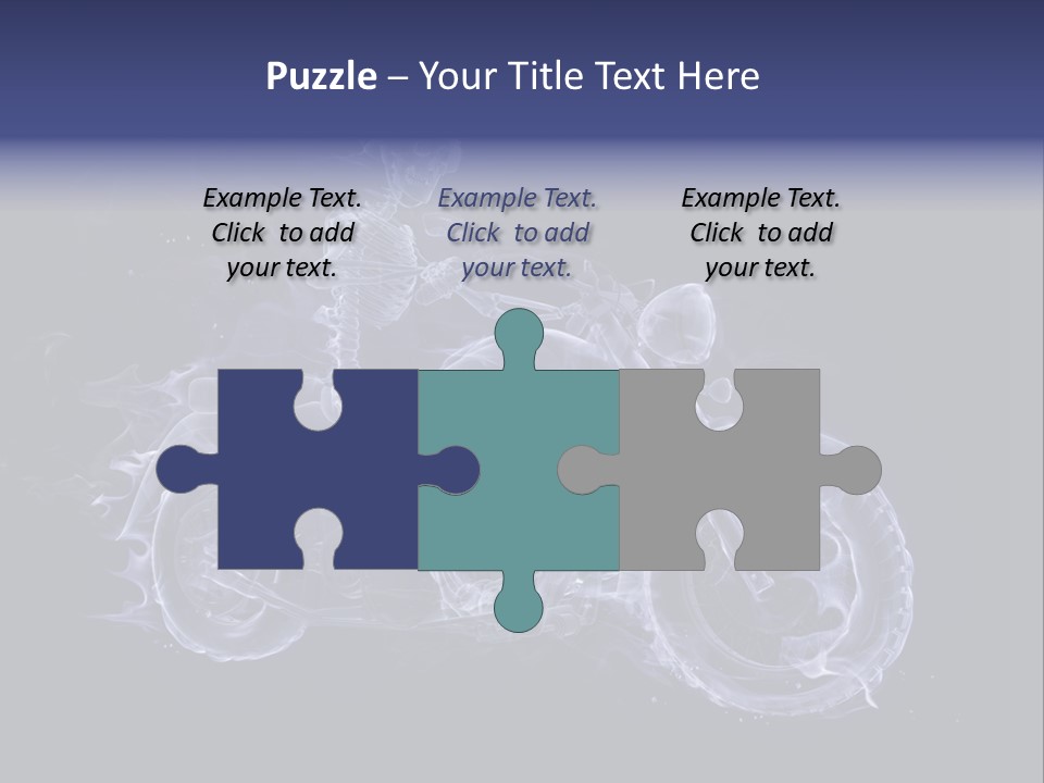 Bone Motorbike Horizontal PowerPoint Template