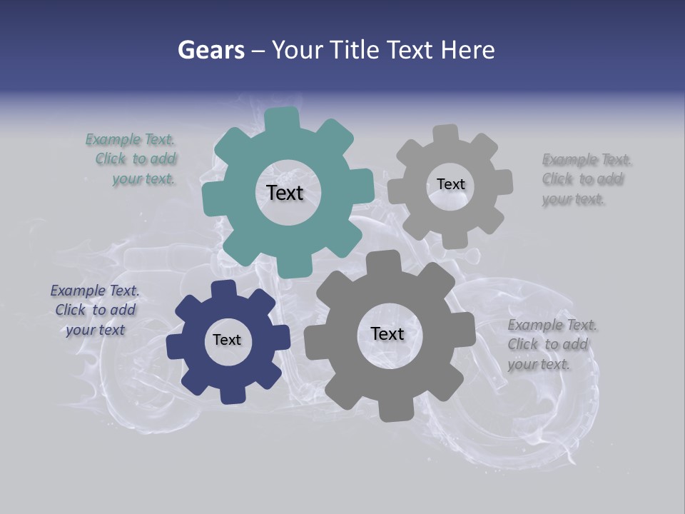 Bone Motorbike Horizontal PowerPoint Template