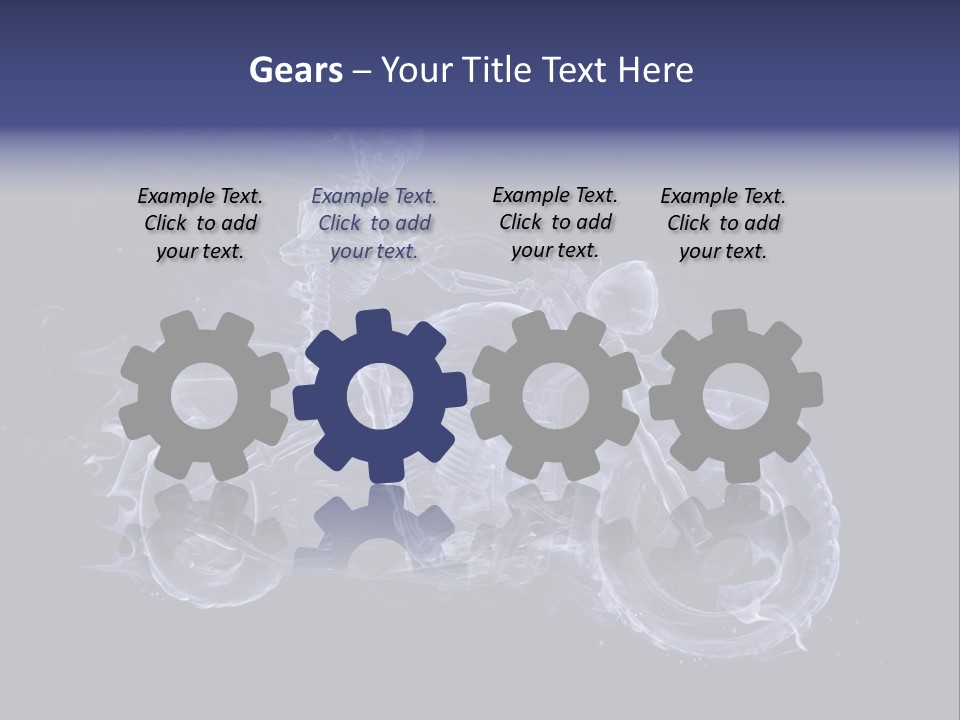 Bone Motorbike Horizontal PowerPoint Template