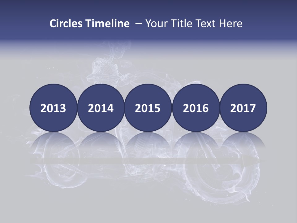 Bone Motorbike Horizontal PowerPoint Template