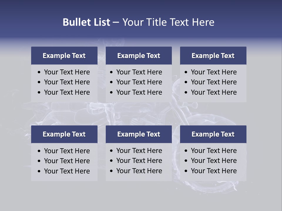 Bone Motorbike Horizontal PowerPoint Template