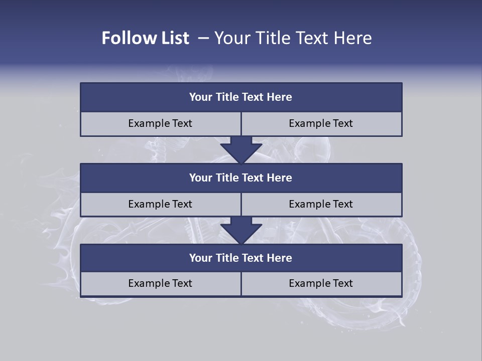 Bone Motorbike Horizontal PowerPoint Template
