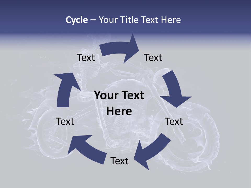 Bone Motorbike Horizontal PowerPoint Template