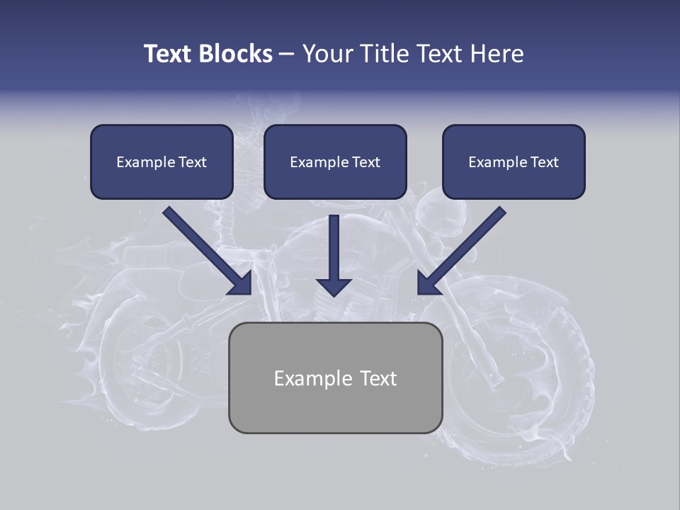 Bone Motorbike Horizontal PowerPoint Template