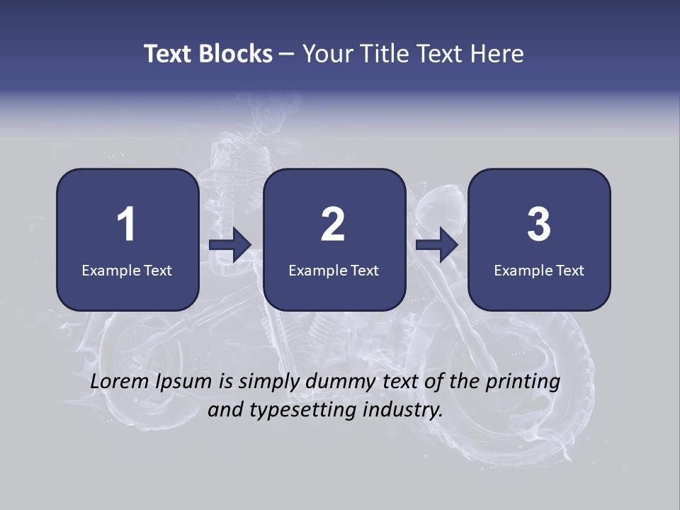 Bone Motorbike Horizontal PowerPoint Template