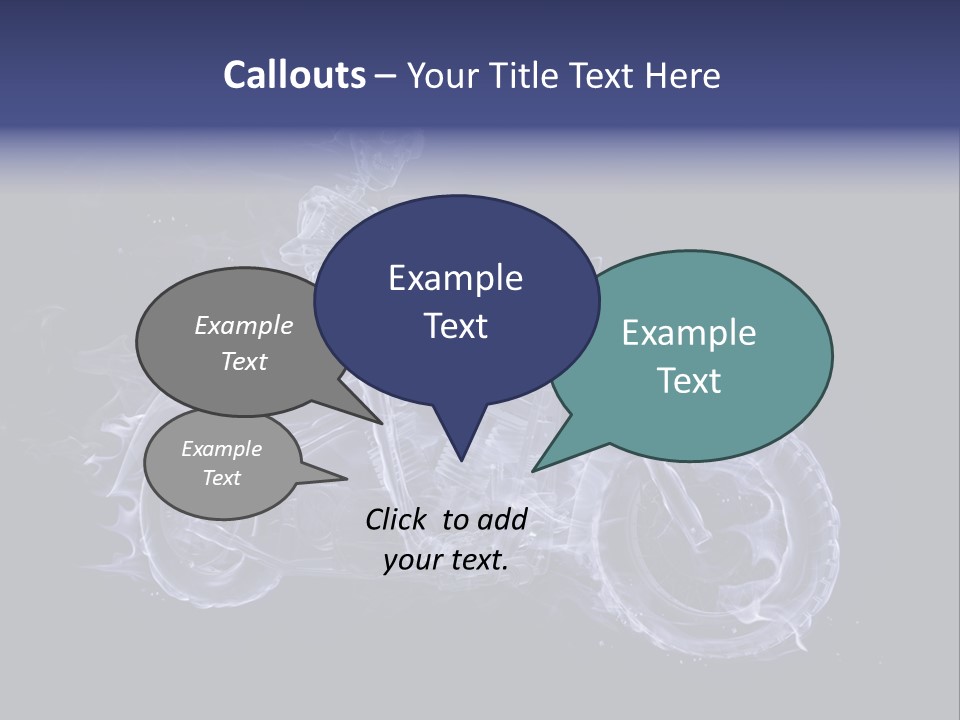 Bone Motorbike Horizontal PowerPoint Template