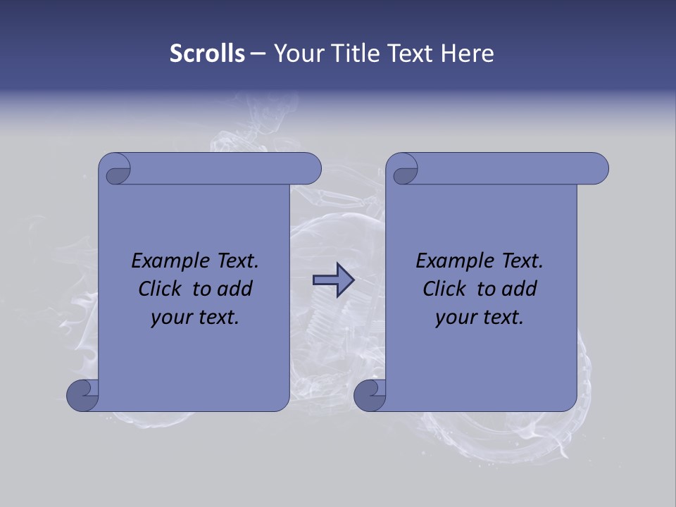 Bone Motorbike Horizontal PowerPoint Template