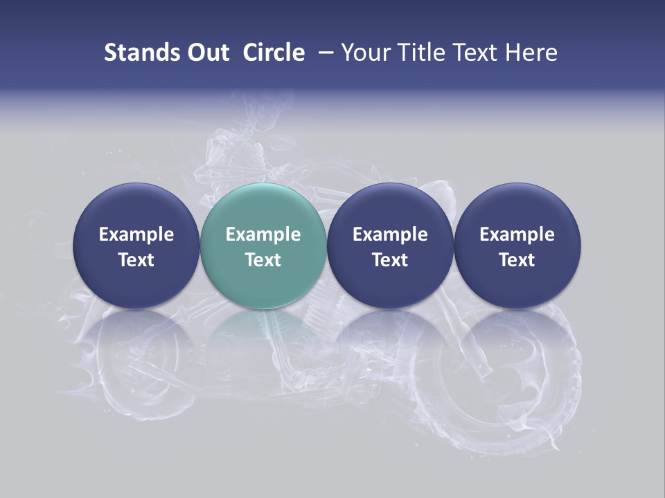 Bone Motorbike Horizontal PowerPoint Template