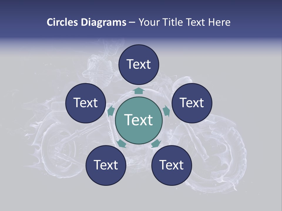 Bone Motorbike Horizontal PowerPoint Template