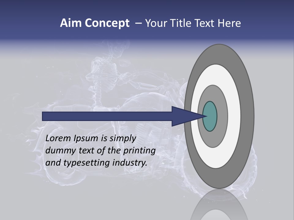 Bone Motorbike Horizontal PowerPoint Template