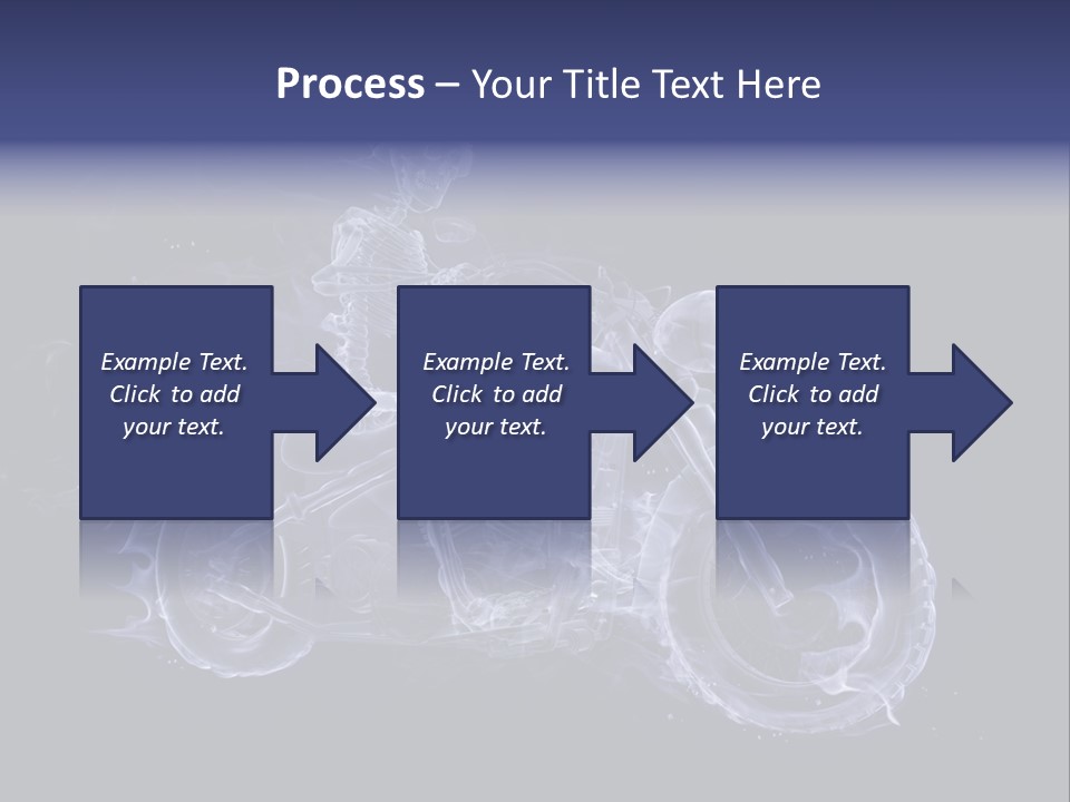 Bone Motorbike Horizontal PowerPoint Template