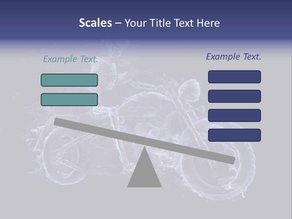 Bone Motorbike Horizontal PowerPoint Template